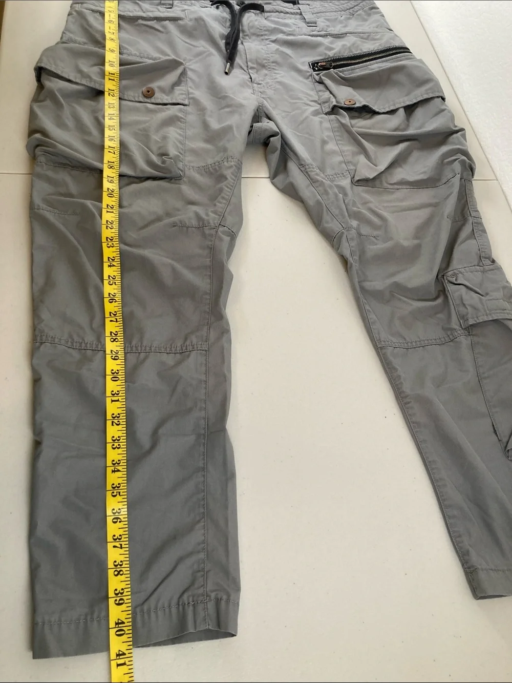 G-Star Raw Alpine Pants Mens 40x32 Gray Cargo Modular Workwear Utility